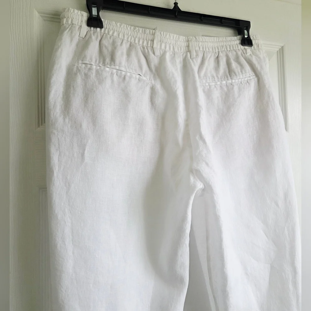 ZARA Man White Linen Pants Size XL